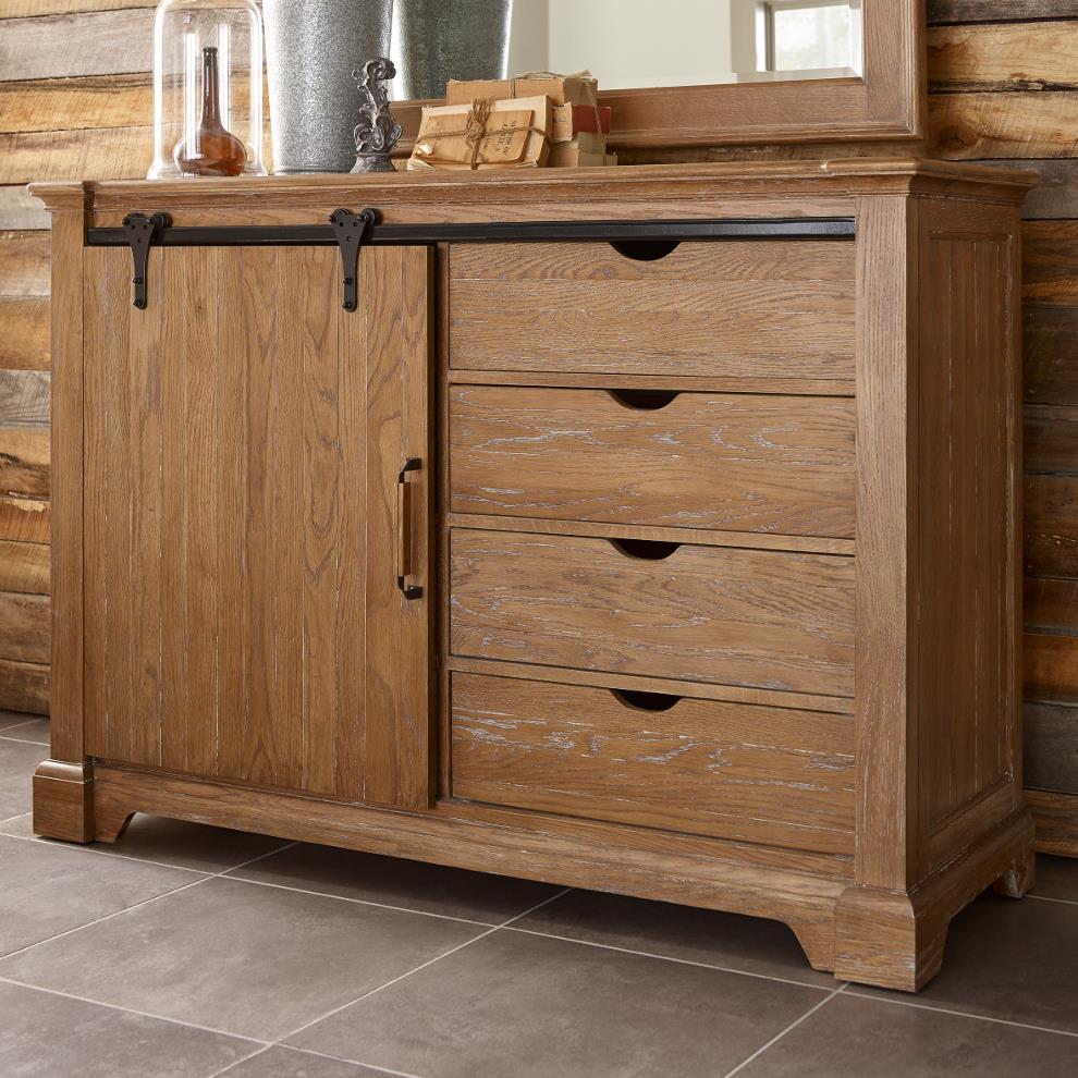 Kincaid Furniture Stone Ridge Transitional Rustic Sliding Barn Door